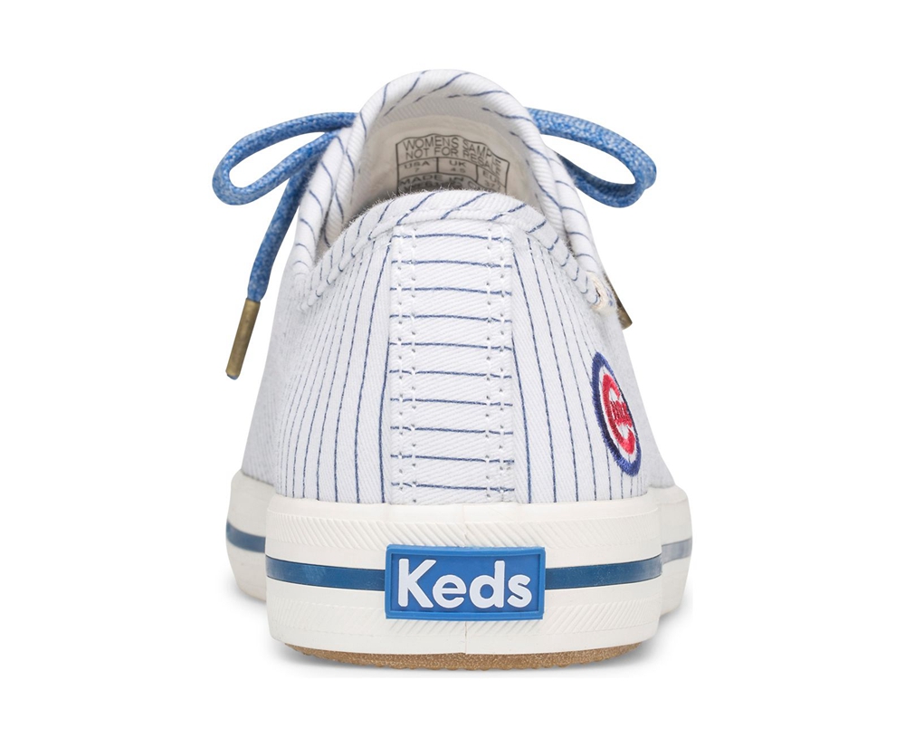 Basket Keds Femme Blanche - Kickstart Mlb® - 162-VWCQKS